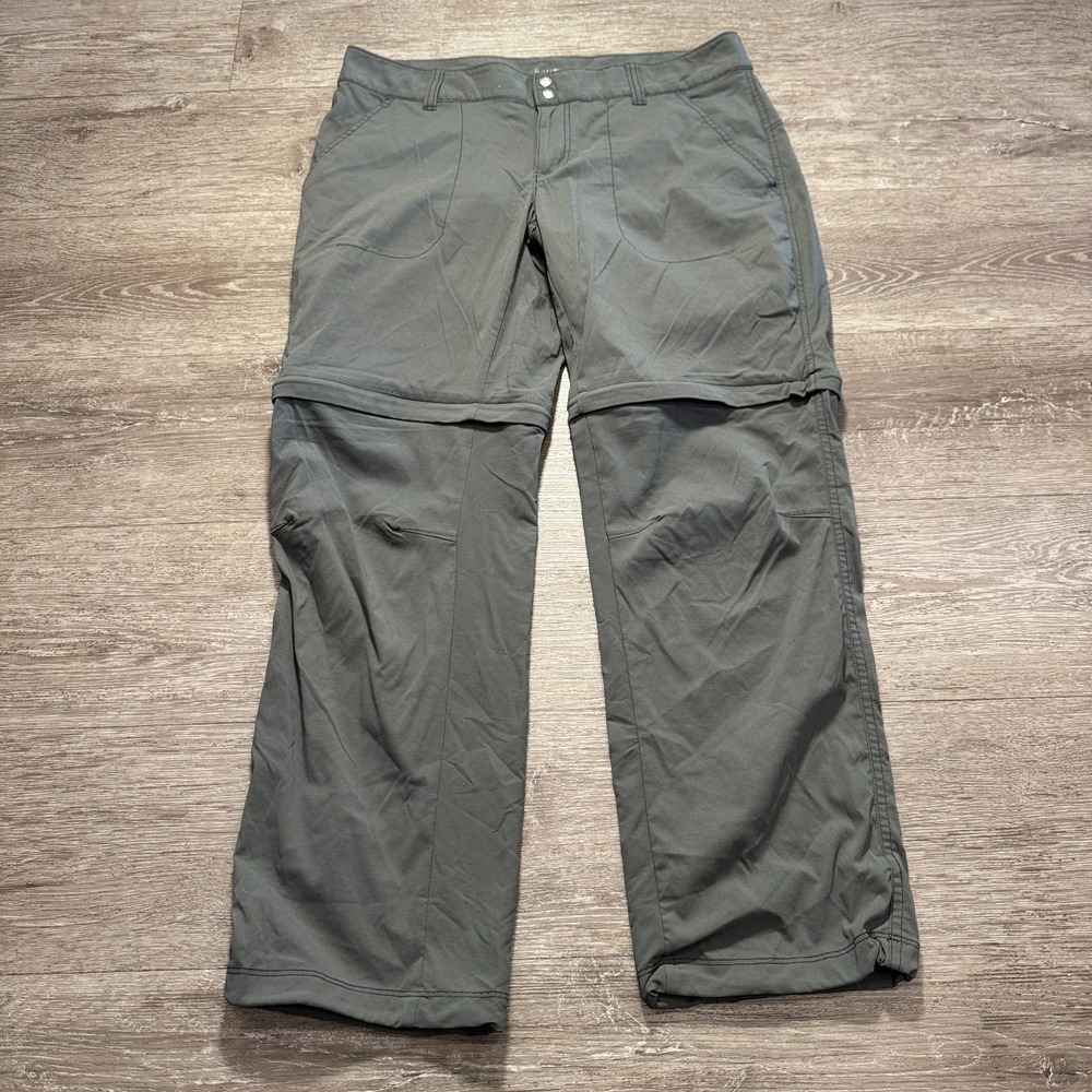 Columbia Pants Womens 14 gray Convertible‎ Omni Shield Outdoor Activewear 34x29